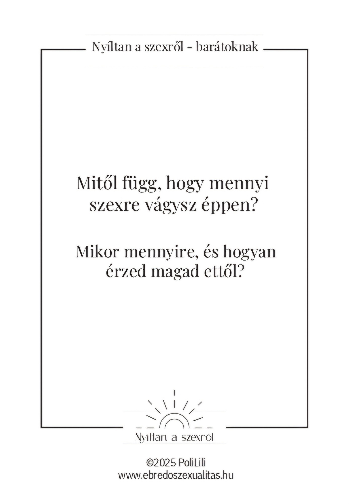 PoliLili Nyíltan a szexről Barátoknak 3