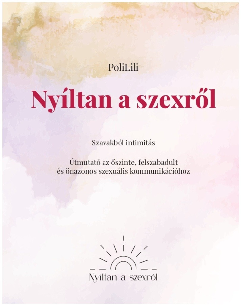 PoliLili Nyíltan a szexről könyv borítója kerettel